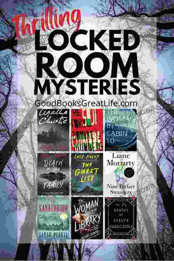 A Bookshelf Filled With Locked Room Mystery Books Castle Skull: A Locked Room Mystery (British Library Crime Classics)