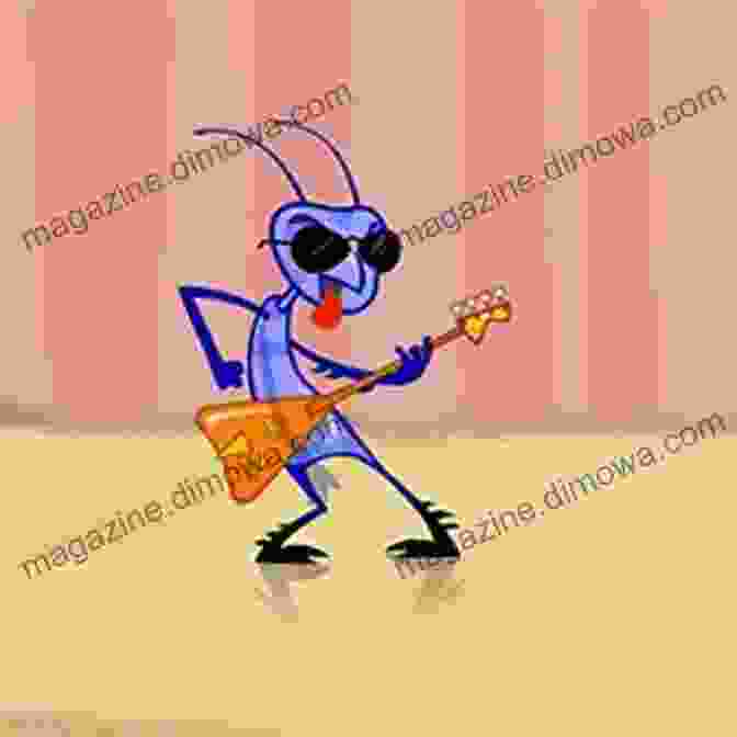 A Comical Ant Rocking Out On A Guitar Never Hug A Bug: Funny Rhymes And Insect Facts