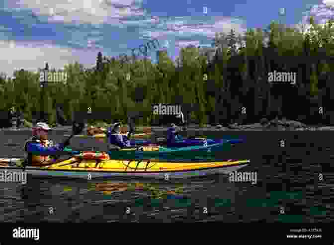 A Group Of Kayakers Paddling Through A Narrow Channel, Surrounded By Lush Greenery Geauga County Ohio Fishing Floating Guide Book: Complete Fishing And Floating Information For Geauga County Ohio (Ohio Fishing Floating Guide Books)