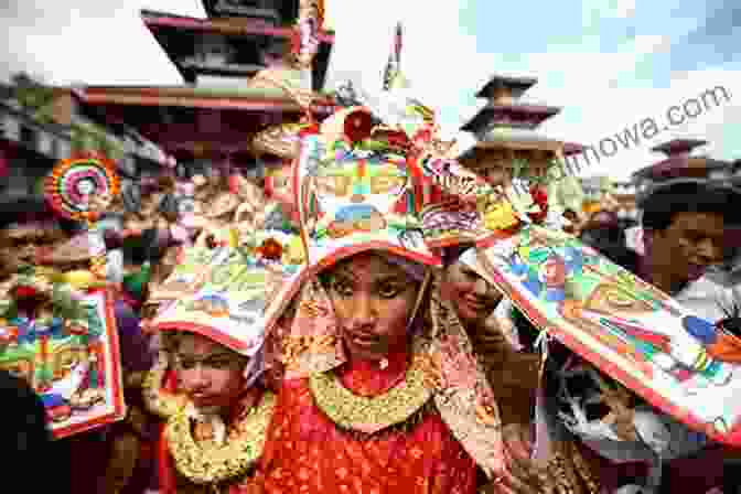 A Group Of Smiling Nepali People, Their Faces Painted With Traditional Designs, Celebrating A Festival 2 Weeks In Nepal Stewart Burton