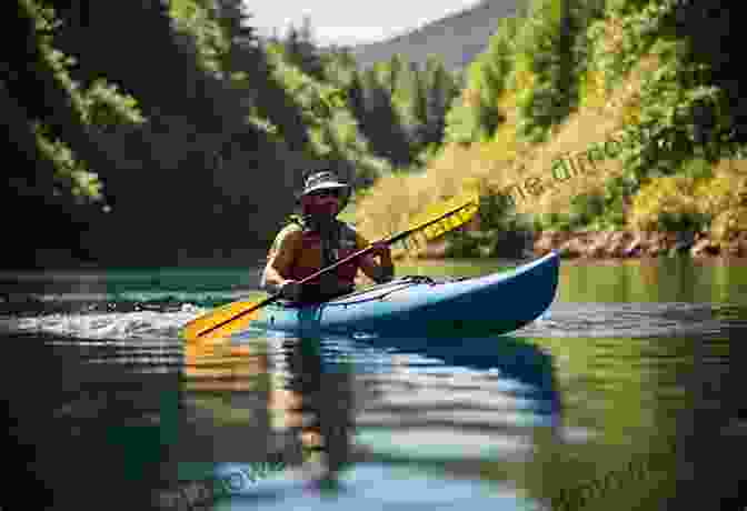 A Kayaker Paddles Through The Calm Waters Of Lake Erie In Lake County, Ohio. Lake County Ohio Fishing Floating Guide Book: Complete Fishing And Floating Information For Lake County Ohio