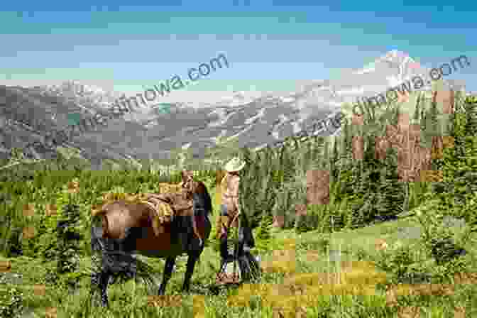 A Lone Cowboy On Horseback, Riding Through A Desolate Landscape, With Mountains In The Distance The Loner (Bitter Creek 3)