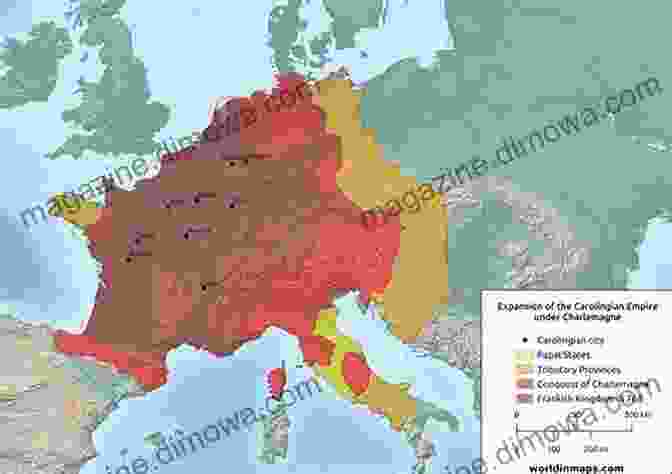 A Map Of The Holy Roman Empire Under Charlemagne's Rule Charlemagne Johannes Fried