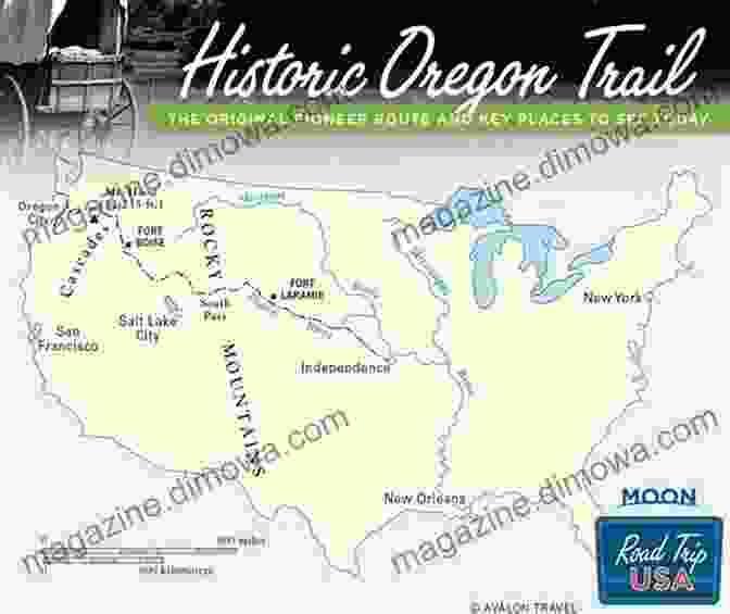 A Map Of The Oregon Trail, With Its Various Routes And Landmarks Minnow And Rose: An Oregon Trail Story (Tales Of Young Americans)