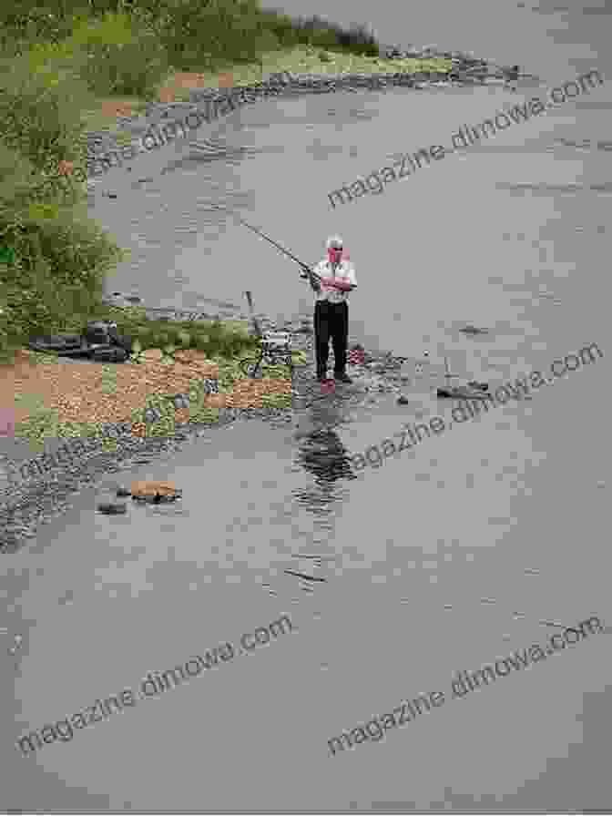 A Photograph Of An Angler Casting A Line From The Bank Of The Des Moines River Dallas County Iowa Fishing Floating Guide Book: Complete Fishing And Floating Information For Dallas County Iowa (Iowa Fishing Floating Guide Books)