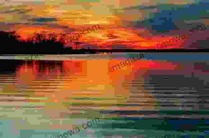 A Vibrant Sunset Over A Wilderness Lake Loon Laughter At Midnight: Come Away Writing For Myself