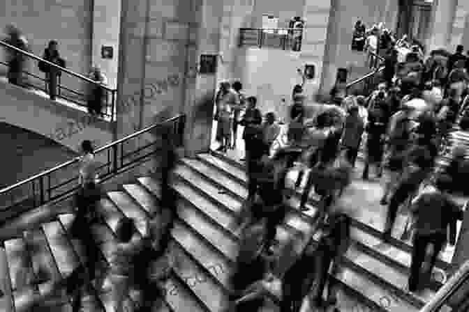 Black And White Photograph Of A Man Walking Down A Crowded New York City Street, Taken By Joe Salerno Only Here Joe Salerno