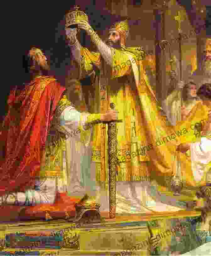 Charlemagne Being Crowned As Holy Roman Emperor Charlemagne Johannes Fried