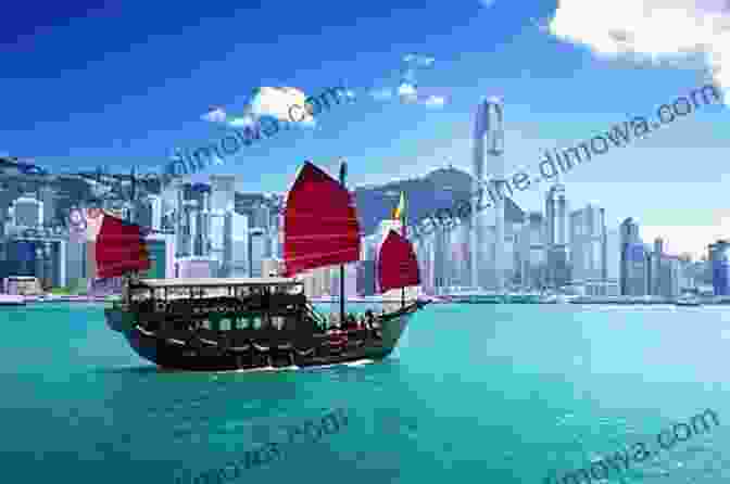 Hong Kong Skyline With A Traditional Chinese Junk Boat In The Foreground Hong Kong To Marrakech By Way Of Zanzibar: And Other Diversions