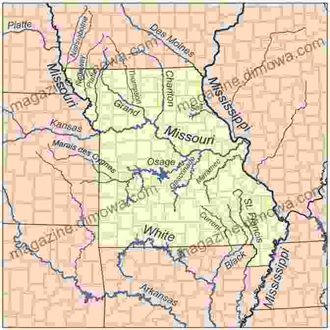 Map Of McDonald County, Missouri, Showcasing Its Major Waterways McDonald County Missouri Fishing Floating Guide Book: Complete Fishing And Floating Information For McDonald County Missouri (Missouri Fishing Floating Guide Books)