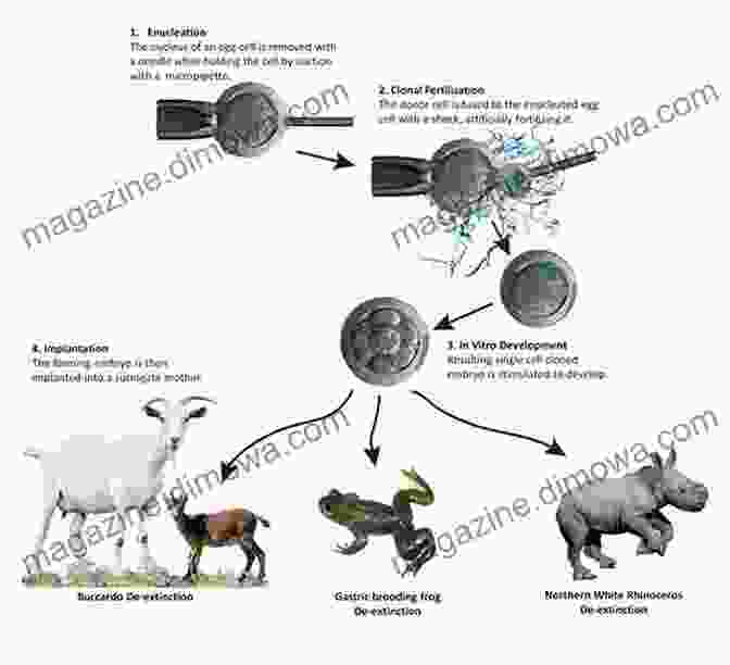 Scientists Working In A De Extinction Laboratory, Examining Genetic Material Extracted From Extinct Species De Extinction: The Science Of Bringing Lost Species Back To Life