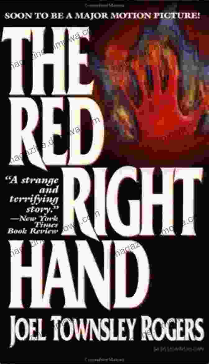 The Red Right Hand Book Cover, Featuring A Blood Stained Hand Holding A Gun The Red Right Hand Joel Townsley Rogers