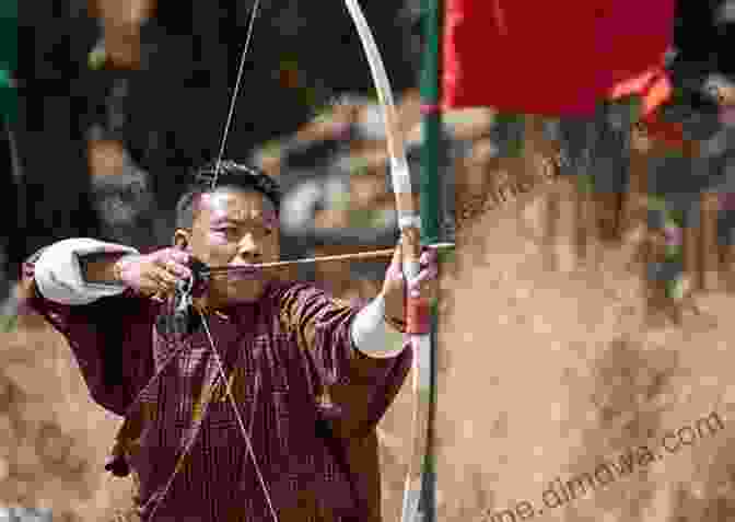 Traditional Archery Competition In Bhutan Bhutan: Land Of The Thunder Dragon